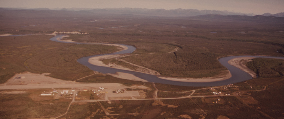 Arial photo of river