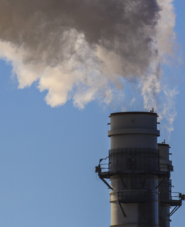 Coal-fired power station stacks